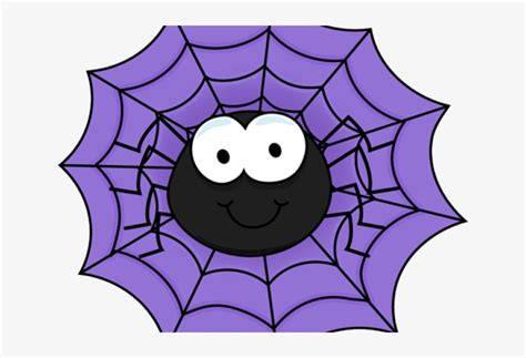 Cute Spider Clipart - Spider On Web Clip Art Black And White ...