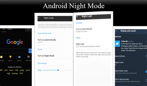 How to Turn on Night Mode on Android Phone and App