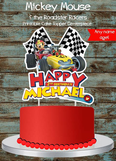 Mickey and the Roadster Racers Cake Topper Mickey and the