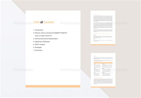 Healthcare SWOT Analysis Template in Word, Google Docs, Apple Pages