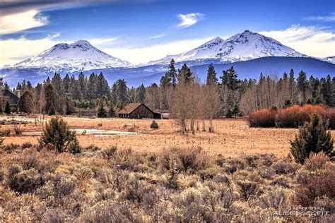 Three Sisters mountain peaks in the Cascade Mountain Range. Sisters ...