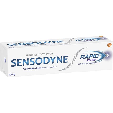 Sensodyne Rapid Relief Sensitive Toothpaste Cool Mint 100g | Woolworths