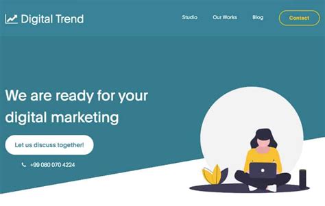 Free Digital Marketing Website Templates -TooCSS