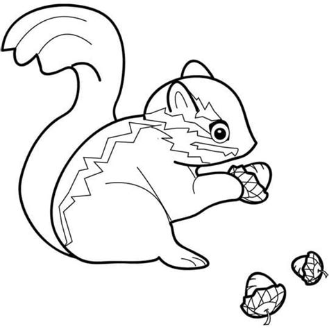 Chipmunk Coloring Pages - Free Printable Coloring Pages for Kids