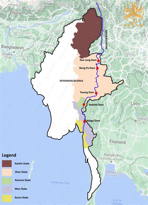 Salween River On World Map