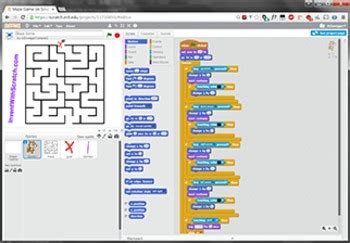 Scratch Programming Project Video Tutorial - Maze Game | TPT