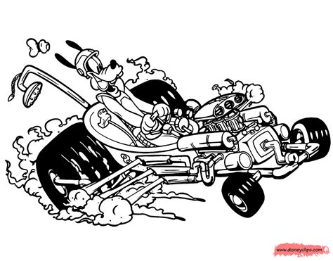 Printable Mickey Mouse Roadster Racers Coloring Pages