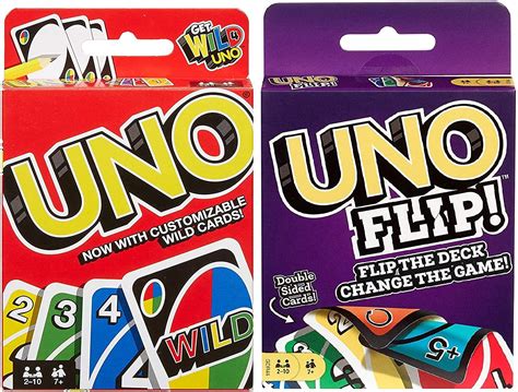 Mattel Uno Wild and Uno Flip Card Games Combo Pack of 2 - Walmart.com