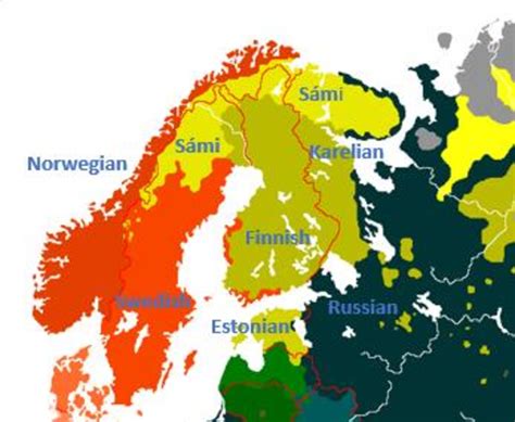 Territorially defined languages in Finland and neighboring countries ...