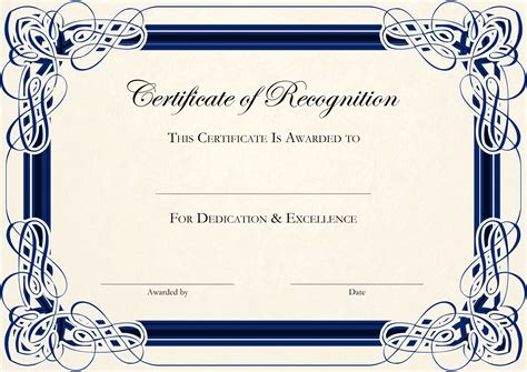 Certificate Template In Word – certificates templates free