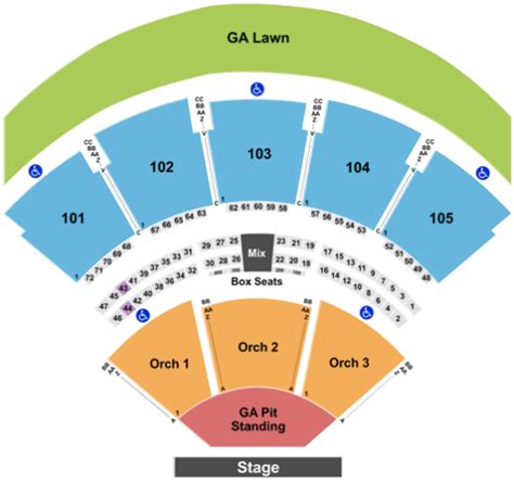 Verizon Wireless Amphitheatre Seating Chart Atlanta | Awesome Home