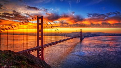 Bridges-Sunrise-Sunset-Golden-Gate-BridgeLandscape-United-States-of ...