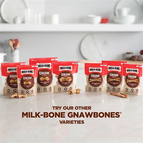 MILK-BONE Gnaw Bones Small/Medium Chicken Flavored Bone Dog Treats, 5 ...