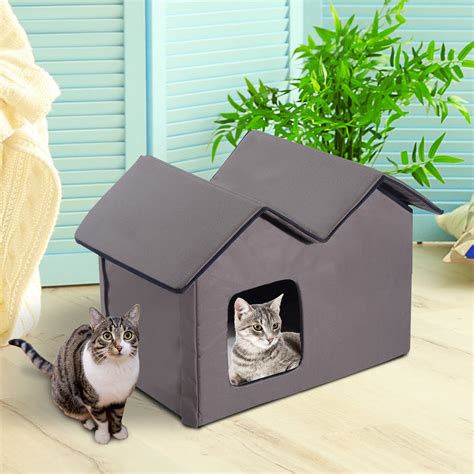 59 Top Pictures Waterproof Cat House - Outdoor Electric Heated Kitty ...