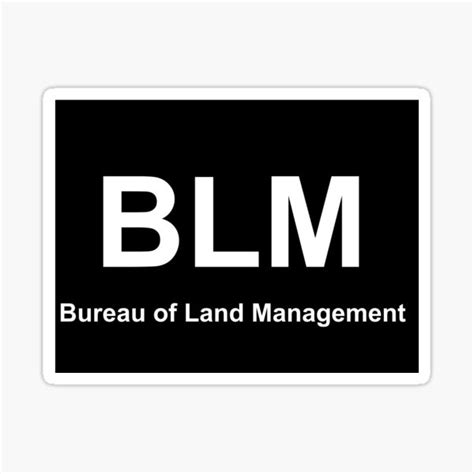 "Bureau of Land Management" Sticker for Sale by GINAMCMANAMA03 | Redbubble