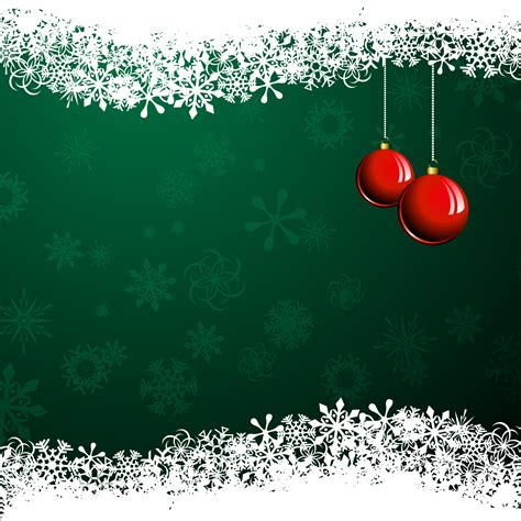 Christmas illustration with red ball on green background 357572 Vector ...