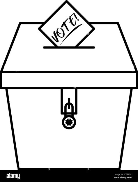 Voting booth vector vectors Black and White Stock Photos & Images - Alamy