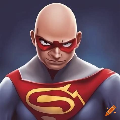 Pinto bean hispanic bald superhero