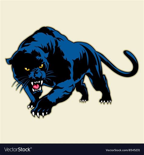 Black panther Royalty Free Vector Image - VectorStock | Black panther ...