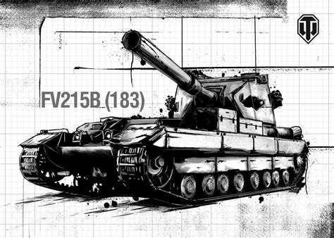 'FV215b (183)' Poster by World of Tanks | Displate