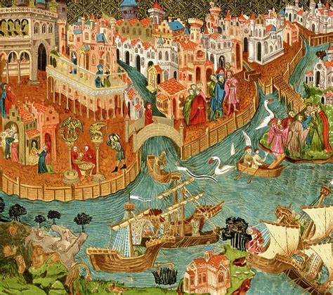 Marco Polo leaving Venice, 1300s (Photos Framed, Prints, Puzzles ...