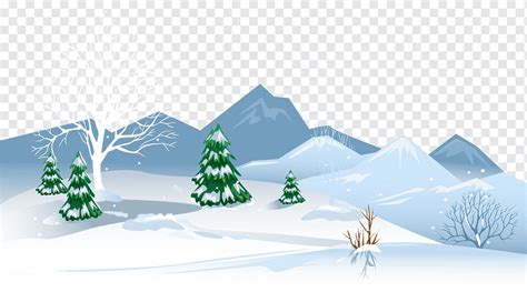 Mountain field with snow illustration, Snow Santa Claus Winter, Winter ...