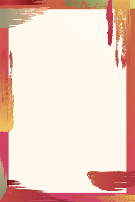 Simple Watercolor Colorful Border Background Wallpaper Image For Free ...