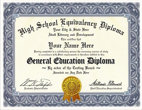 Buy Innovative ID cards GED Diploma (General Education Diploma) Novelty ...