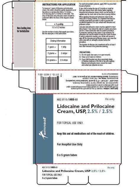 Lidocaine and Prilocaine - FDA prescribing information, side effects ...