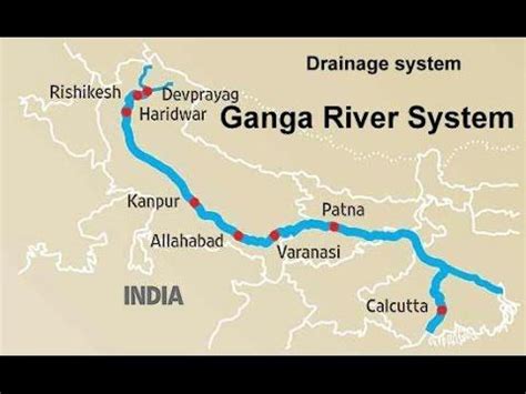 Ganga River Map Of India