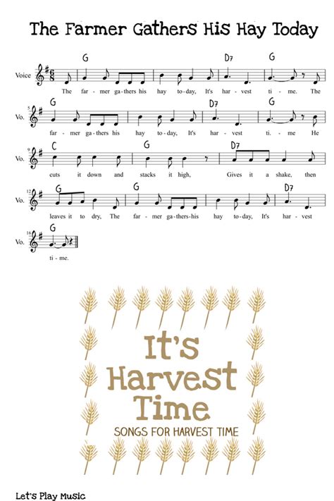 It's Harvest Time : Songs For The Harvest