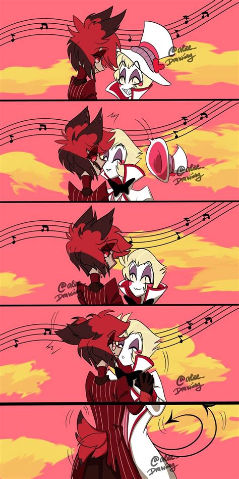 Alastor x Lucifer: Cute Demon Couple Art