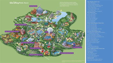 Printable Map Of Walt Disney World