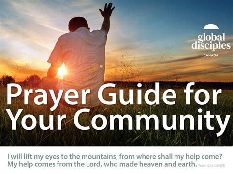 A Prayer Guide for your Community | Discipleship Program Canada