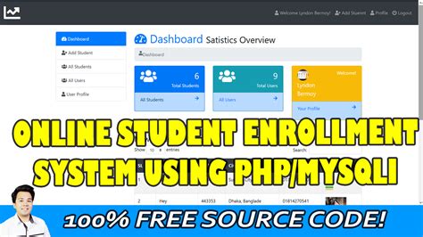 Online Student Enrollment System using PHP/MySQLi Free Source Code ...