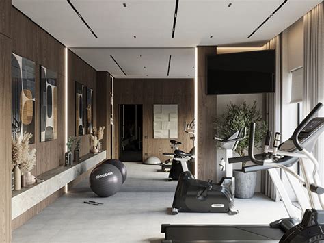 GYM IN THE PRIVATE COUNTRY HOUSE on Behance