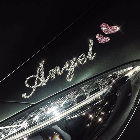 Personalized Bling Letter Decal DIY Sticker - Customized Sparkling Car ...