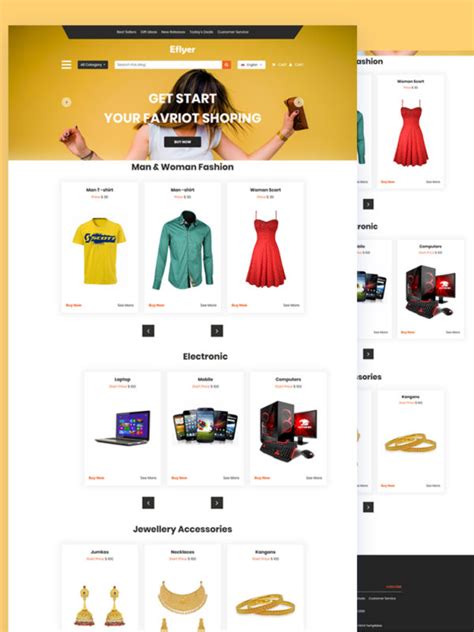 Free eCommerce Website Template