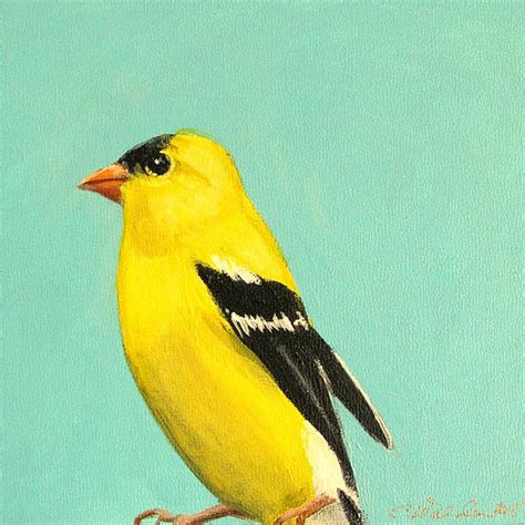 Yellow Bird Painting at PaintingValley.com | Explore collection of ...