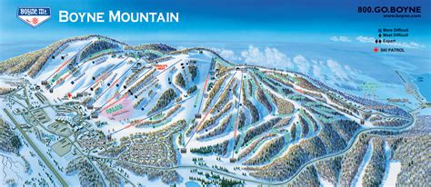 Boyne Mountain Piste Map / Trail Map