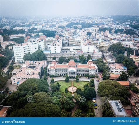 Aerial Photo of Bangalore in India Stock Image - Image of smog ...