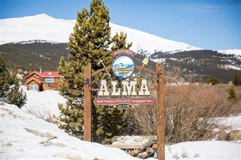 Sitting in the shadows of multiple 14ers, the town of Alma, Colorado is ...