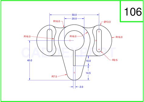 AUTOCAD 2D DRAWING FOR PRACTICE - Page 2 of 4 - Technical Design