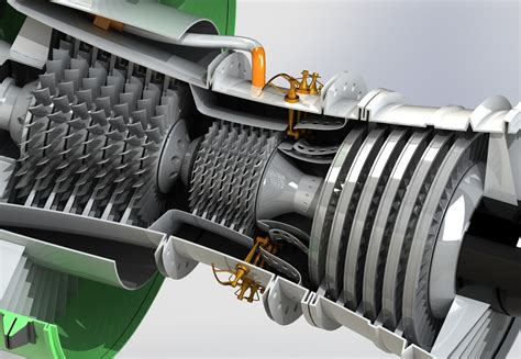 Turbofan Jet Engine Design and Modelling (Independent Project)- SOLIDWORKS