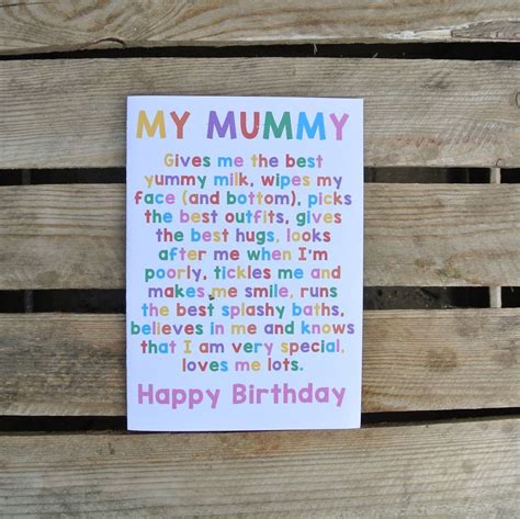 personalised happy birthday mum/mummy card by pink biscuits ...