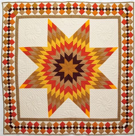 Indiana Amish Harvest Lone Star Throw | Indiana Amish Quilts