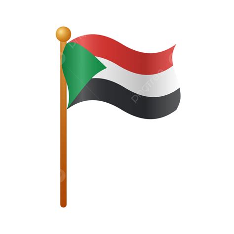 Sudan Flag, Sudan, Flag, Sudan Flag Shinning PNG and Vector with ...