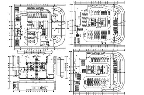 Parking Lot Design Architecture Drawing Plan - Cadbull