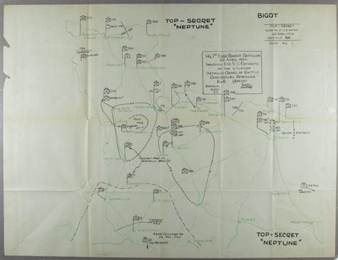 Lot-Art | D-DAY 'TOP SECRET' ASSESSMENTS AND HAND-DRAWN MAP OF GERMAN ...