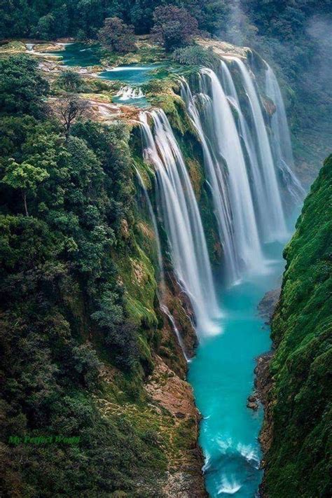 These may be the waterfalls at San Louis Potosi, Mexico. Not sure, but ...